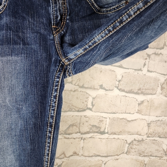 Silver Jeans Natsuki Midrise Bootcut Dark Wash Fade Size 29 - Picture 14 of 16